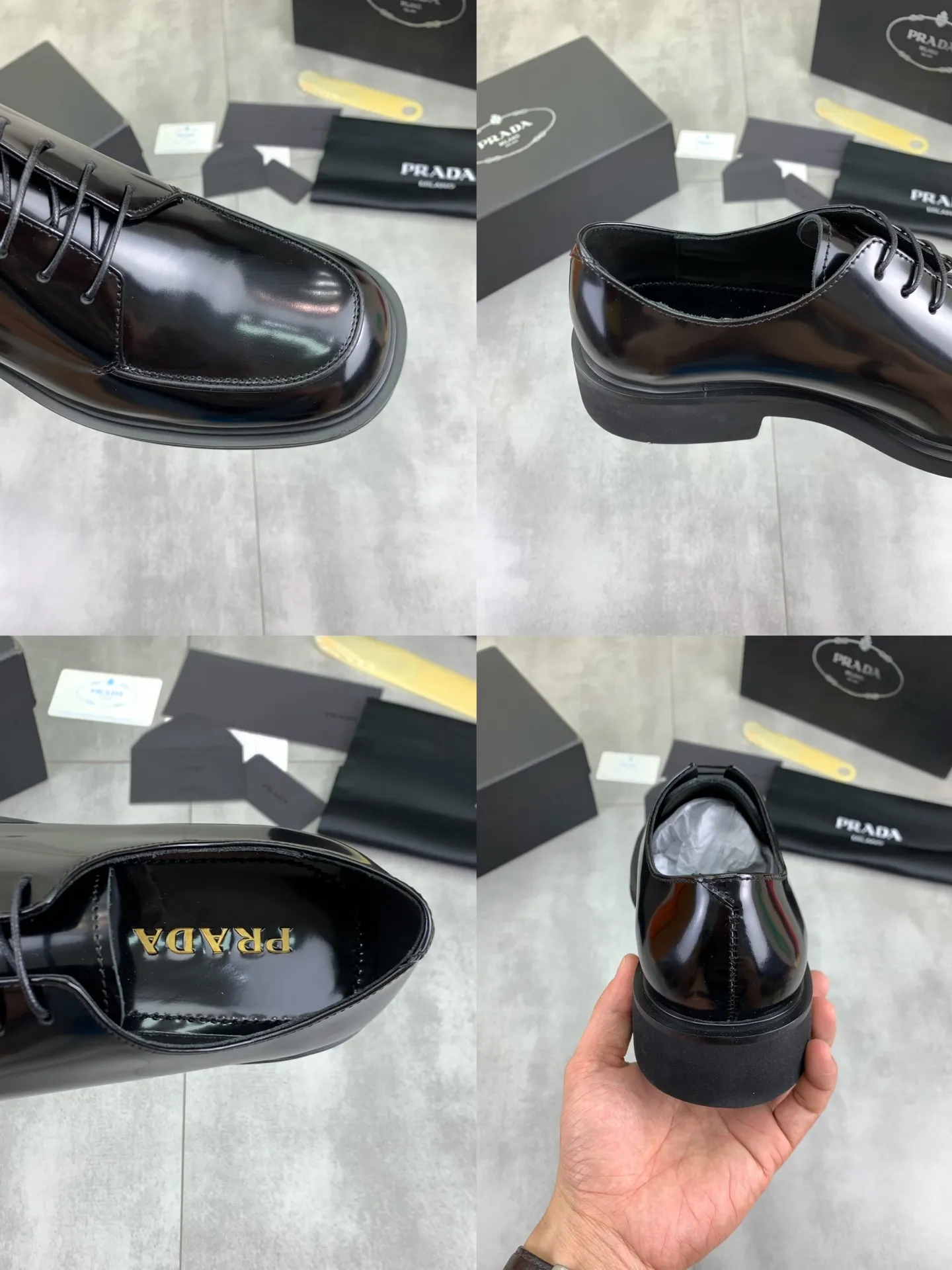 Factory price P840 💰Original quality, top version🔱 ＰＲＡＤＡPrada. Men's business casual leather shoes, top quality cow leather. 1:1 shipment ⬆️Luxurious and noble, all made of imported original first-layer fine suede cowhide, just to create a more comfortable wearing experience. Upper: original comfortable open-edge bead-rubbed calfskin ➕Top imported water-dyed full cow lining, original high-end lightweight and comfortable TPU combination bottom ✔️Code number: 39-44 (38 45 Can be customized)